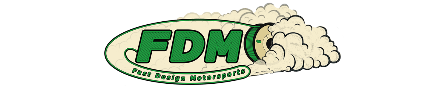 FDM Fast Design Motorsports Logo burnout decal