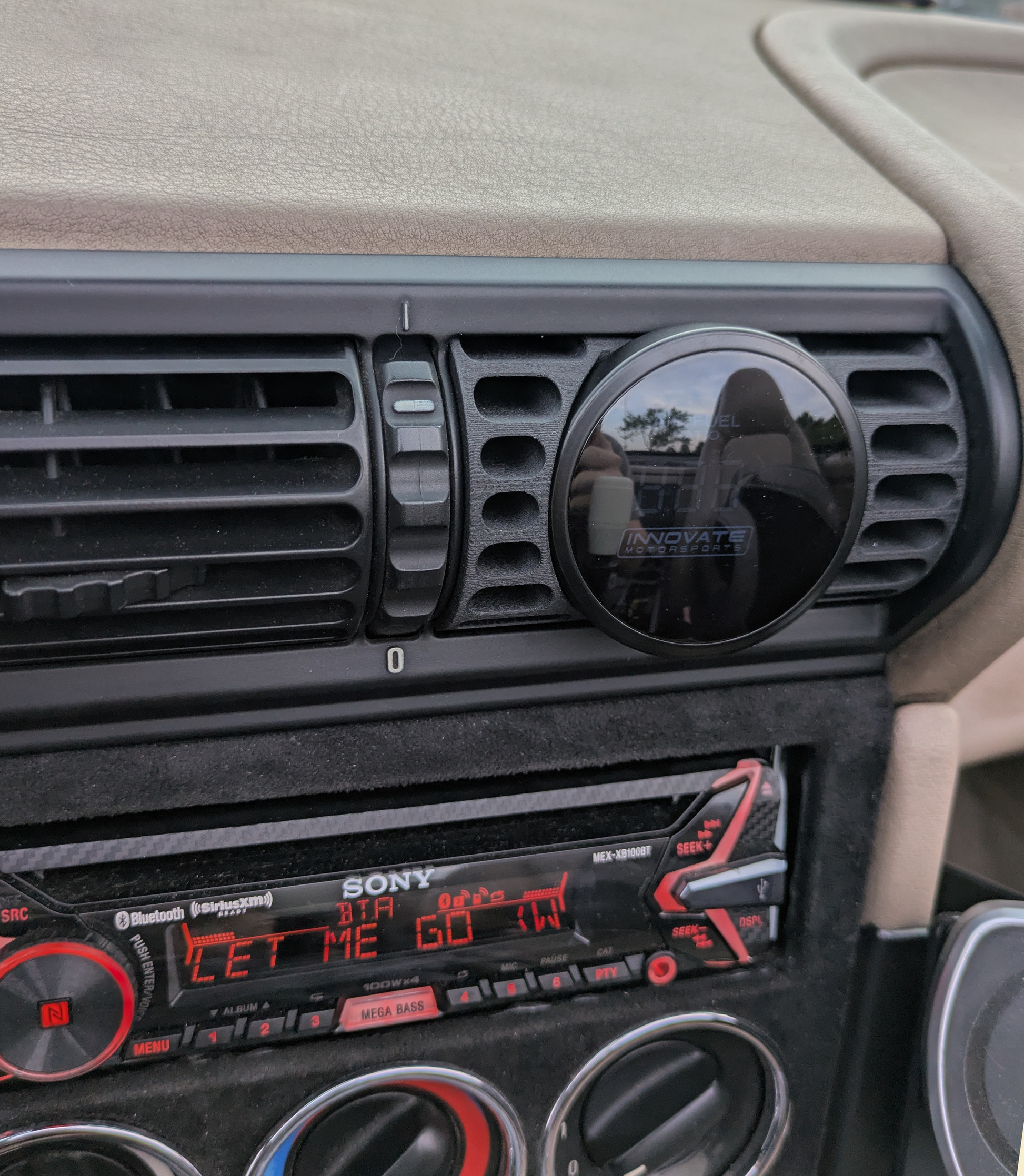 FDM BMW Z3 A/C vent gauge pod. E36 E36/7 E36/8 Air condition vent Fast Design Motorsports